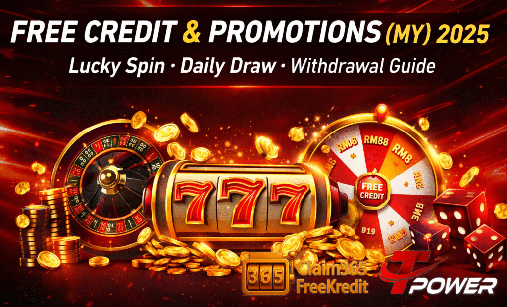TPower Malaysia promotions and free credit guide (Lucky Spin, withdrawal, banking options)