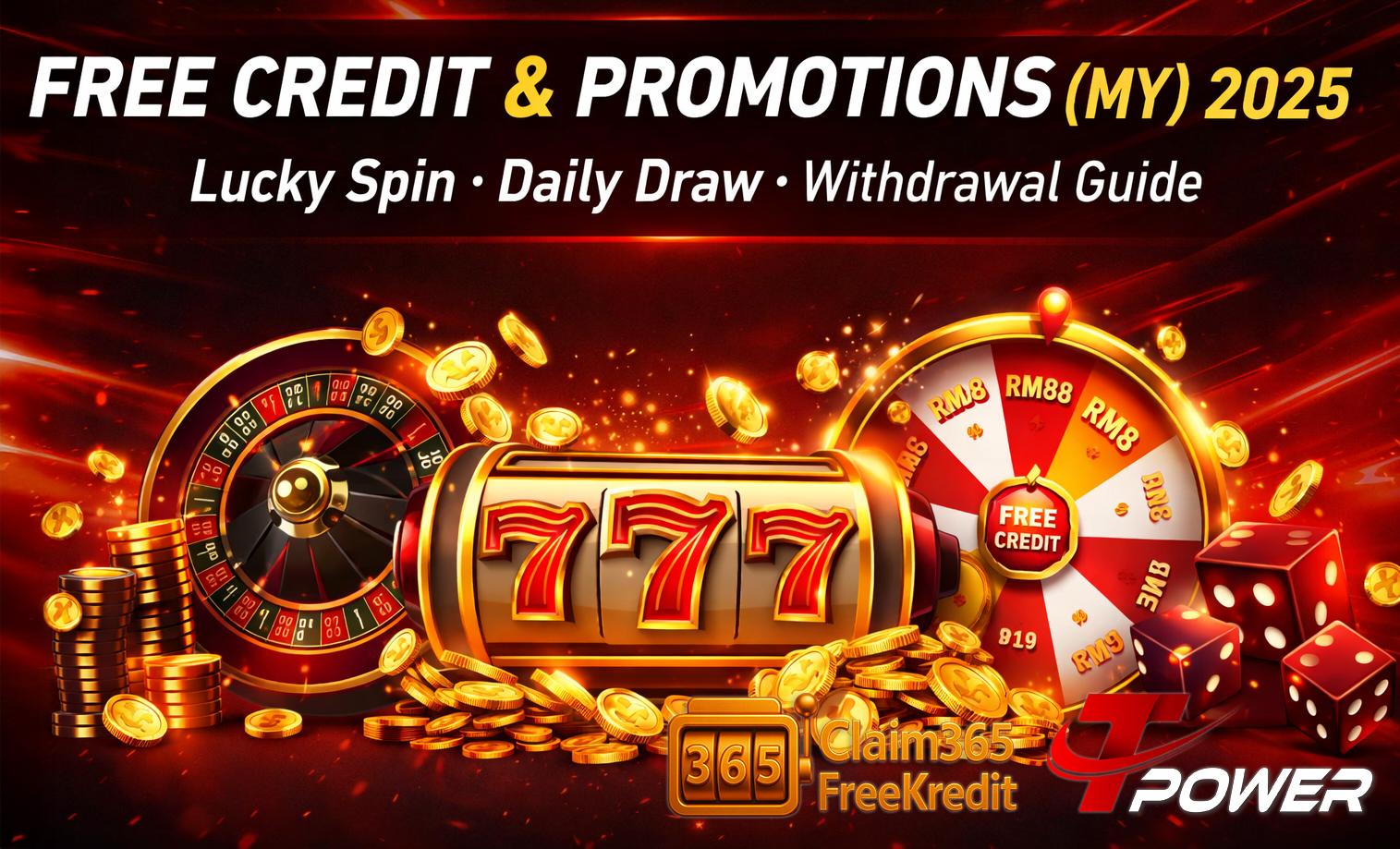 TPower Malaysia promotions and free credit guide (Lucky Spin, withdrawal, banking options)