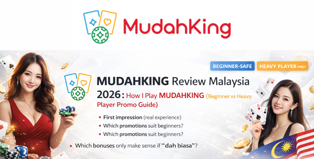 MUDAHKING review Malaysia 2026 banner - beginner vs heavy player promo picks and how I play