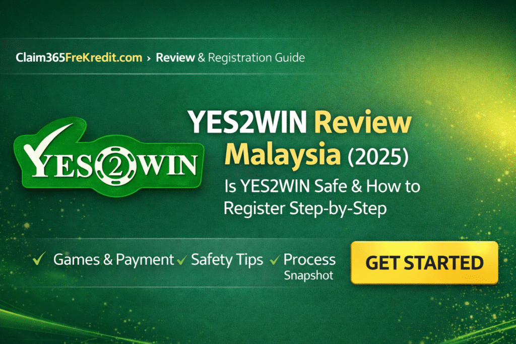 YES2WIN Review Malaysia 2025 banner – platform safety, games, payment methods and step-by-step registration guide
