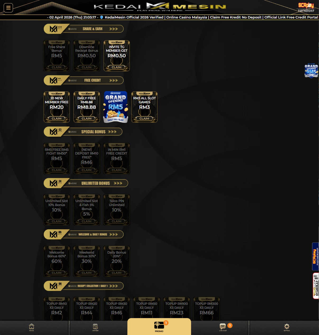 KedaiMesin promotion page screenshot Malaysia 2026